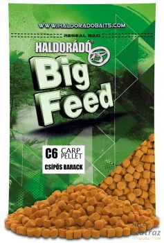 Haldorádó Big Feed C6 Pellet Csípős Barack - Haldorádó Csípős Barack Etető Pellet