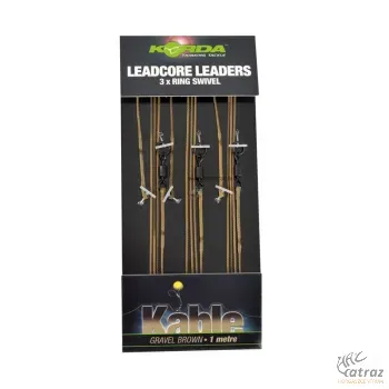 Korda Ledcore Leader Ring Swivel Zöld 3db/cs - Korda Leadcore Előtétzsinór Forgóval