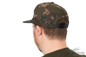 Fox Camo Flat Peak Snapback Cap - Fox Camo Snapback Sapka