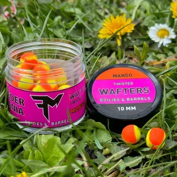 Feedermánia Wafters Twisted Boilies&Barrels 10mm Mango - Feedermánia Wafter Csali