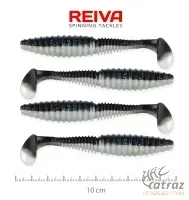 Reiva Zander Power Shad Fekete-Ezüst Gumihal - Reiva Gumihal 10 cm 4 db/csomag