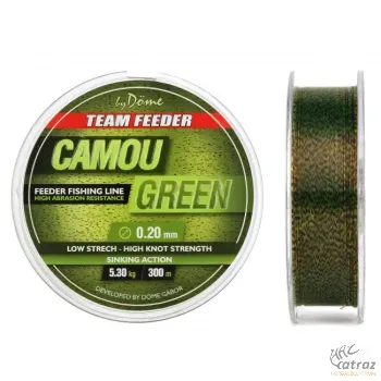 By Döme Team Feeder Camou Green 0,20mm - By Döme Monofil Feeder Zsinór 300 méter