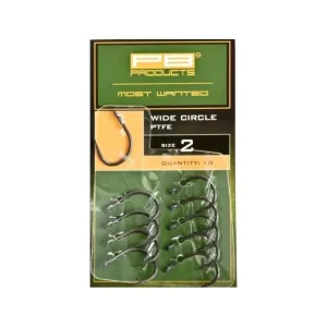 PB Products Wide Circle PTFE Hook – 6 – Pontyozó Horog
