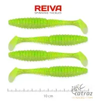 Reiva Zander Power Shad Fluozöld-Csillám Gumihal - Reiva Gumihal 10 cm 4 db/csomag