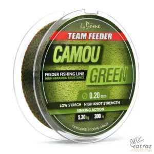 By Döme Team Feeder Camou Green 0,20mm - By Döme Monofil Feeder Zsinór 300 méter