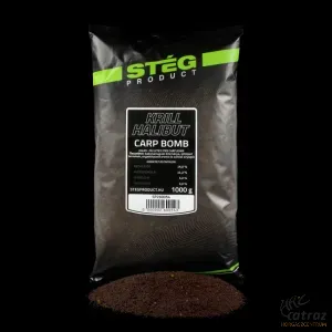 Stég Product Carp Bomb Krill-Halibut 1kg - Stég Prémium Etetőanyag