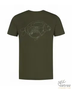 Korda One Liner Tee Olive - Korda Horgász Póló
