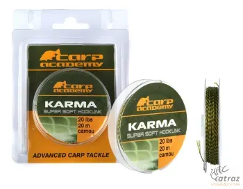 Carp Academy Lágy Előkezsinór - Carp Academy Karma Camo 20m 15lb