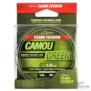 By Döme Team Feeder Camou Green 0,25mm - By Döme Monofil Feeder Zsinór 300 méter