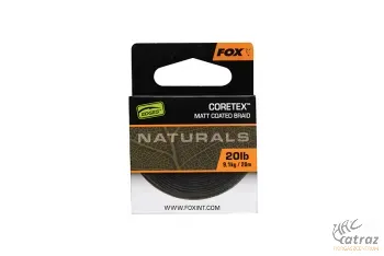 Fox Naturals Coretex 20 méter 20 lb Matt Coated Braid - Fox Félmerev Bevonatos Előkezsinór