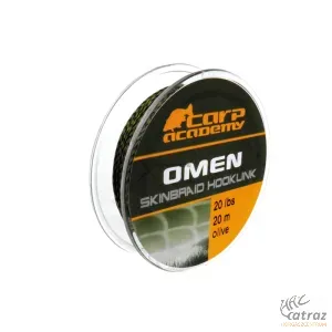 Carp Academy Bevonatos Előkezsinór - Carp Academy Omen Skin Olive 20m 20lb