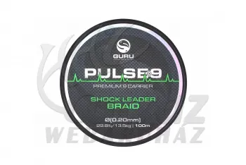 Guru Pulse 9 Shock Leader 0,20mm 100m - fonott zsinór