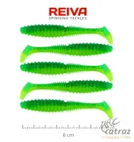 Reiva Zander Power Shad Zöld-Csillám Gumihal - Reiva Gumihal 8 cm 5 db/csomag