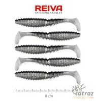 Reiva Zander Power Shad Ezüst-Csillám Gumihal - Reiva Gumihal 8 cm 5 db/csomag