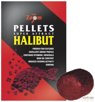 Carp Zoom Halibut Pellet Red Etető 800g 16mm