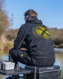 Matrix Large Fade Logo Hoody Black/Lime – 2XL – Horgász Pulóver