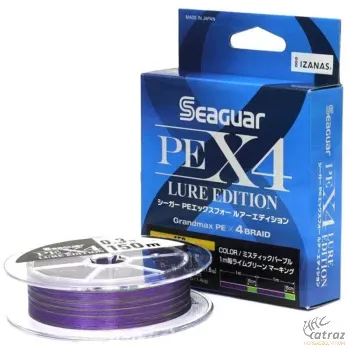 Seaguar PE X4 Lure Edition UL 150m PE0,25 Purple - Seaguar Fonott UL Pergető Zsinór 0.08mm Lila