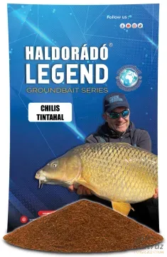 Haldorádó LEGEND Groundbait Chilis Tintahal - Haldorádó Melegvízi Etetőanyag