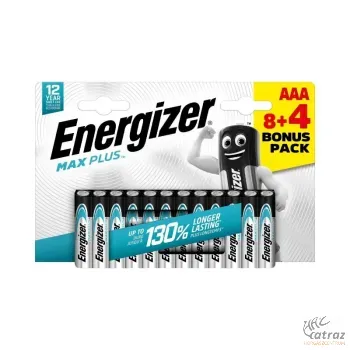 Energizer Max Plus B12 AAA Ceruza Elem 8+4 Ajándék - Energizer 3A Elem