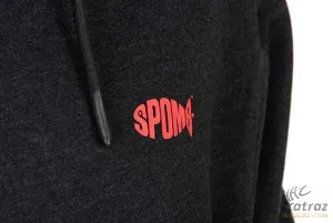 Spomb Fekete Kapucnis Pulóver - Spomb Black Marl Hoody