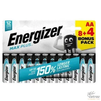 Energizer Max Plus B12 AA Ceruza Elem 8+4 Ajándék - Energizer 2A Elem