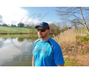 Preston Blue Breeze T-Shirt – S – Kényelmes Világoskék Horgász Póló