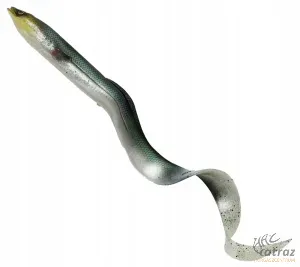 Savage Gear LB Real Eel Plasztik Csali 20 cm 27 gramm - Green Silver Angolna Gumihal