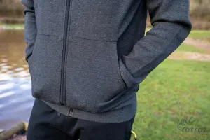 Matrix Charcoal Marl Zip Hoody M - Matrix Kapucnis Pulóver