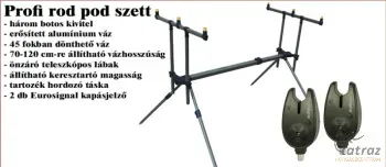 Carp Academy Profi Rod Pod Szett - 2 db Elektromos Kapásjelzővel