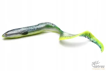 Savage Gear LB Real Eel Plasztik Csali 20 cm 27 gramm - Green Yellow Glitter Angolna Gumihal