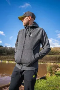 Matrix Charcoal Marl Zip Hoody M - Matrix Kapucnis Pulóver