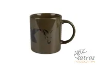 Fox Zöld Fekete Kerámia Bögre - Fox Green & Black Logo Ceramic Mug