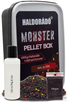 Haldorádó MONSTER Pellet Box Máj & Vér - Büdös Májas Micropellet