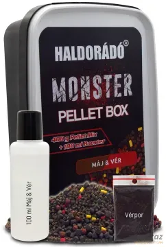 Haldorádó MONSTER Pellet Box Máj & Vér - Büdös Májas Micropellet