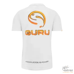 Guru Semi Logo Tee White Horgász Póló