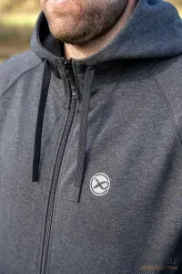 Matrix Charcoal Marl Zip Hoody M - Matrix Kapucnis Pulóver
