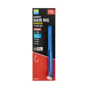 Előkötött Horog Preston MCM-B Banded Hair Rig 14
