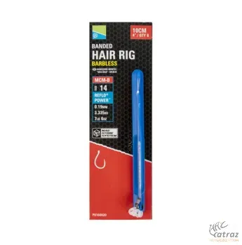 Előkötött Horog Preston MCM-B Banded Hair Rig 14