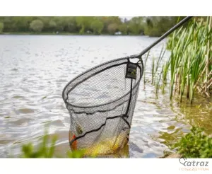 Preston Carbon F1 Latex 45cm Landing Net - Preston Gumírozott Merítőfej