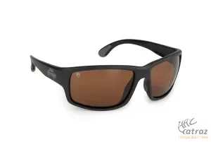 Fox Rage Grey Wrap Sunglasses Brown Lense Mirror Eyewear - Fox Rage Horgász Napszemüveg Fekete Keret Barna Lencse
