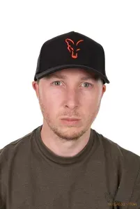 Fox Baseball Cap Black/Orange - Fox Szellőző Baseball Sapka