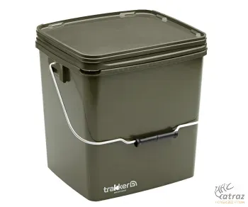 Trakker 17L Olive Square Container - Trakker 17L Szögletes Zárható Vödör