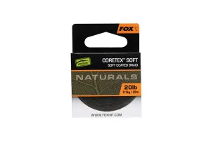 Fox Coretex Soft Naturals Soft Coated Braid 20 méter 20 lb - Fox Lágy Bevonatos Fonott Előkezsinór