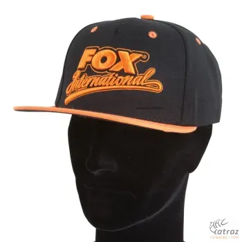 Fox Ruházat Snapback Sapka, Fekete Narancssárga CPR442