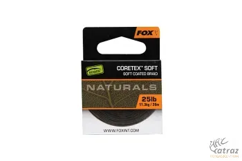 Fox Coretex Soft Naturals Soft Coated Braid 20 méter 25 lb - Fox Lágy Bevonatos Fonott Előkezsinór