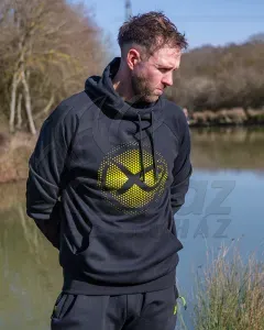 Matrix Large Fade Logo Hoody Black/Lime – 3XL – Horgász Pulóver