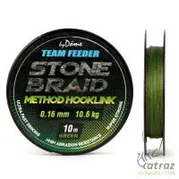 By Döme Team Feeder Stone Braid Green 10m 0,08mm - By Döme Süllyedő Fonott Feeder Előkezsinór