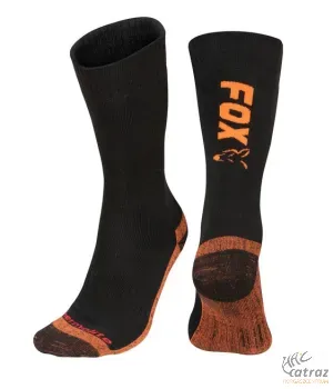 Fox Black Orange Thermolite Socks Méret: 44-47 - Fox Fekete-Narancs Thermo Zokni