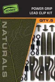 Fox Edges Naturals Power Grip Lead Clip Kit - ólomklipsz készlet