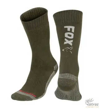 Fox Green Silver Thermolite Socks Méret:44-47 - Fox Zöld-Ezüst Thermo Zokni